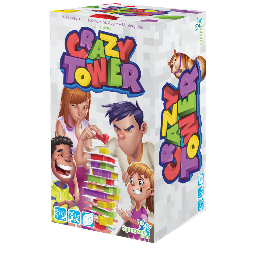 New Sealed-Crazy Tower-Wooden Construction Balance Board Game-Bilingual